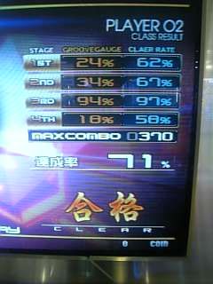 IIDX GOLD七段合格